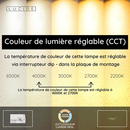 Lucide NICOLA - Plafonnier - LED - CCT - 1x37W 2700K/4000K - Taupe | Essential - USP